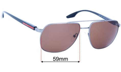 Prada SPS 55V 59mm Replacement Lenses by Sunglass Fix™.